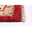 Tapis rouge foncé en laine noué à la main de conception unique 6 pi 1 po x 9 pi 1 po Yuri