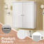 Armoire de salle de bain avec barre à serviettes et tablette-887614784