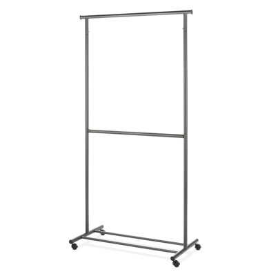 Mcmath 36'' Metal Rolling Clothing Rack