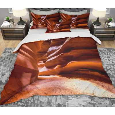 Ensemble de housse de couette designart souffle antilope canyon