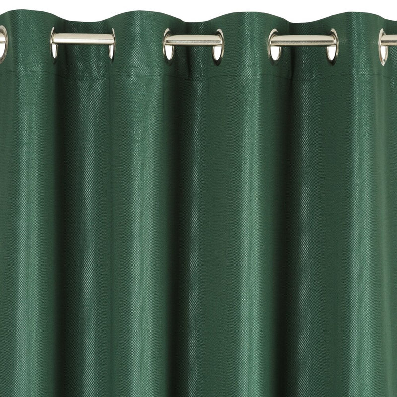 Earline Semi Sheer Curtain Single Panel, Green