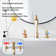 Widespread 2-handle Bathroom Faucet with Drain Assembly