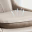 Chaise d'appoint à dossier beige uni (ensemble de 2)-1057946555