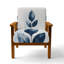 Chaise rembourrée Leaves-1460765862
