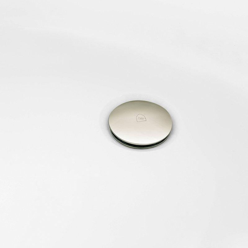 Kingston Brass Aqua Eden 60-Inch Acrylic Oval Double Ended Pedestal Tub with Drain (No Faucet Drillings)