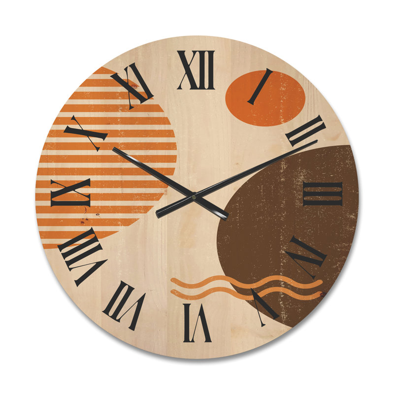 Horloge murale abstraite, Moyen