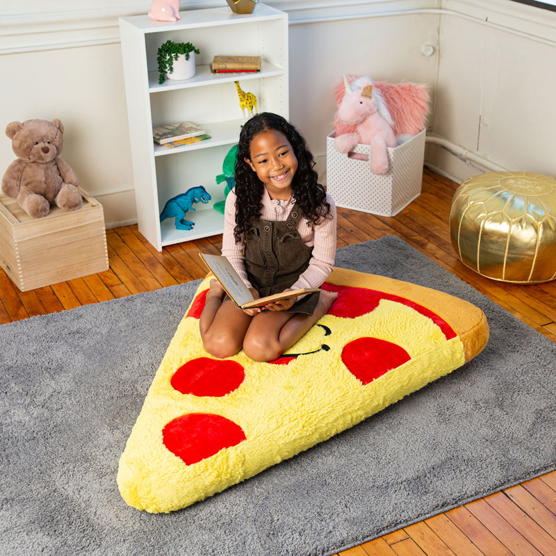 Flotteur à pizza, siège rond pour enfant, coussin moelleux et confortable, siège gonflable