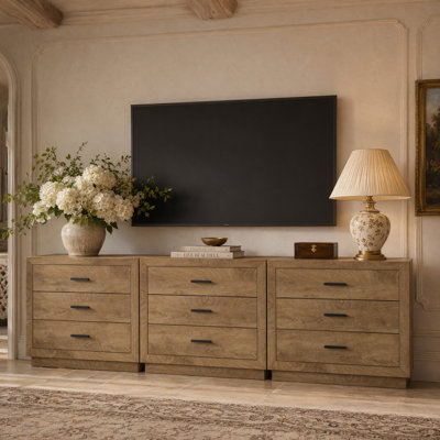 Extra Large Nightstand with 3 Drawers