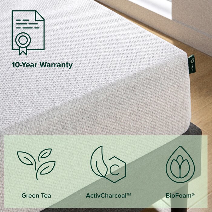 Zinus 10'' Medium Memory Foam Mattress & Reviews | Wayfair