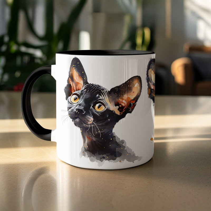 Ceramic Coffee Mug, 3, Black
