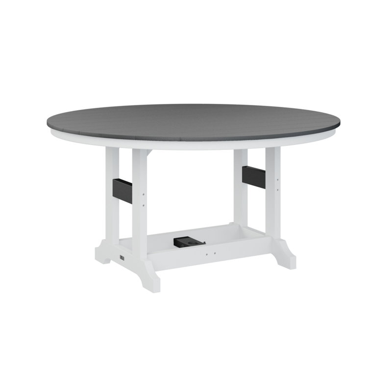 Table de bar ronde Berlin Classic, H 35,87 po x l 60 po x P 60 po, Noir