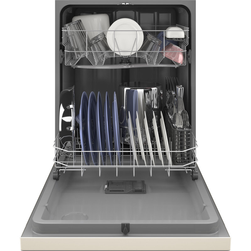 24" 55 dBA Built-In Full Digital Control Dishwasher, Bisque