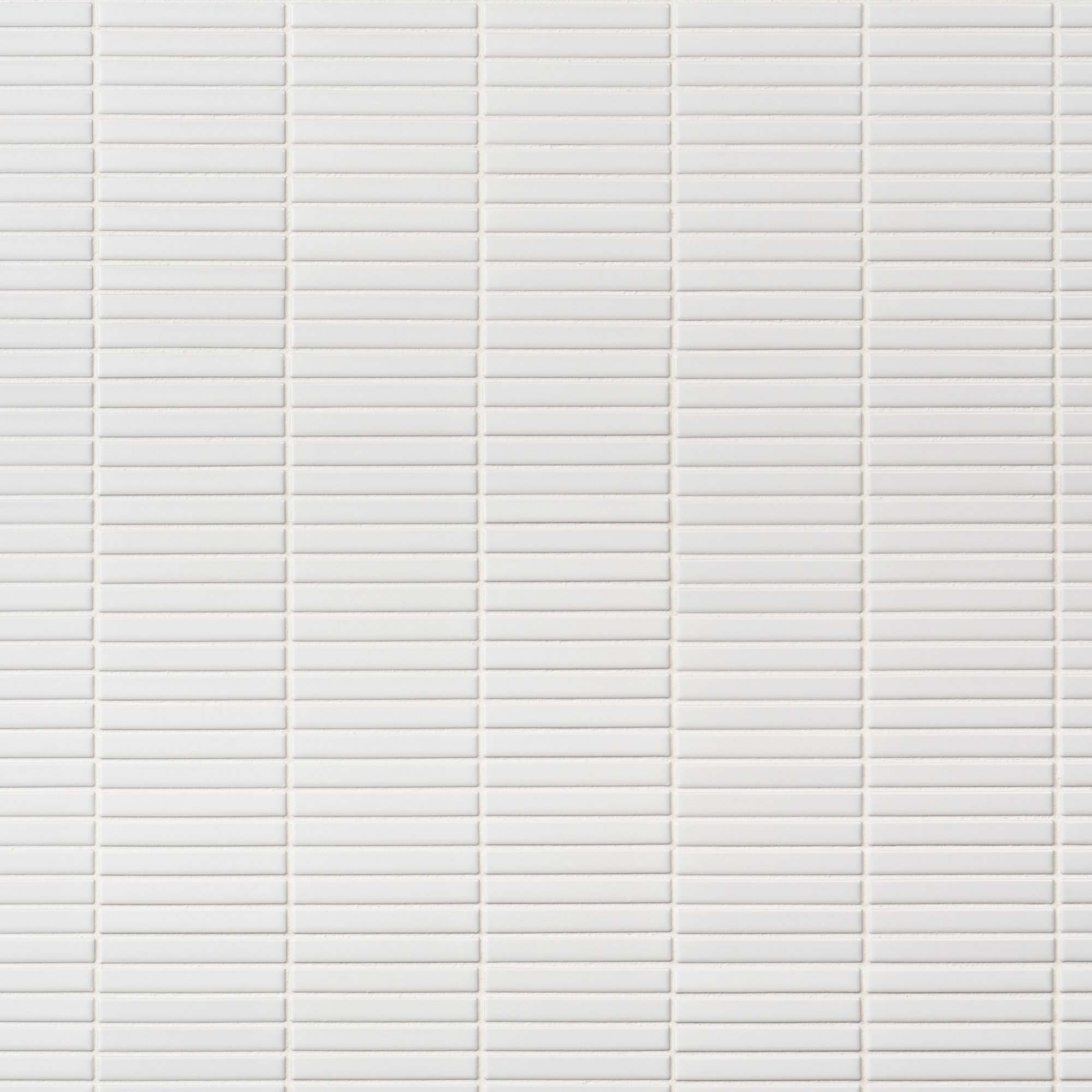 Monogram Stacked 11.19 In. X 11.9 In. Glossy Porcelain Mosaic Floor And Wall Tile (0.92 Sq. Ft. / Each), White Matte