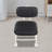 Stool With Backrest And Wheels(Grey)-1954551774