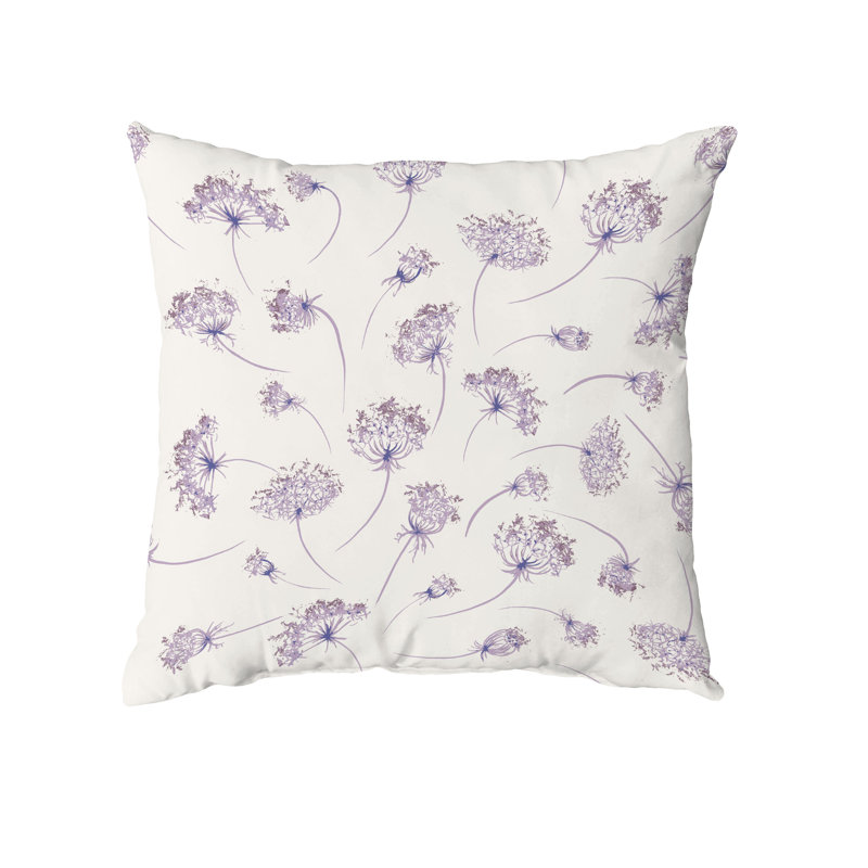  Housse de coussin carré et insert, Violet, 26 po x 26 po