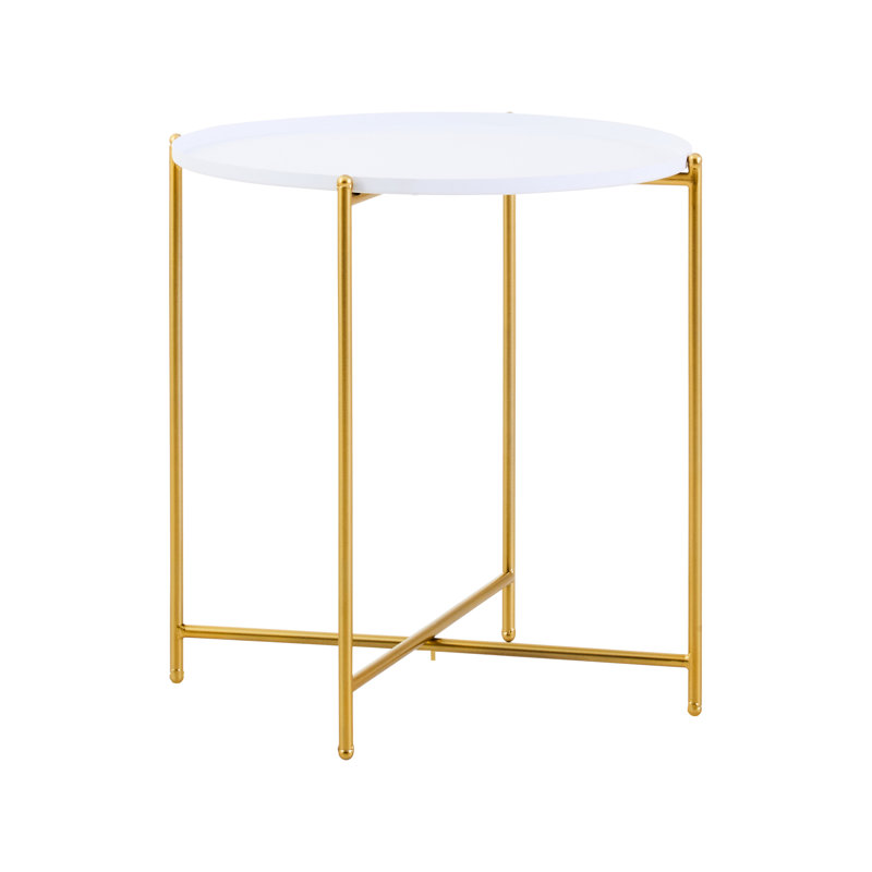 Alexica End Table, White