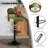 Bar Stools Set of 2 for Kitchen Counter Adjustable Swivel Counter Height Barstools Upholstered Faux Leather Counter Stools with Back and Footrest