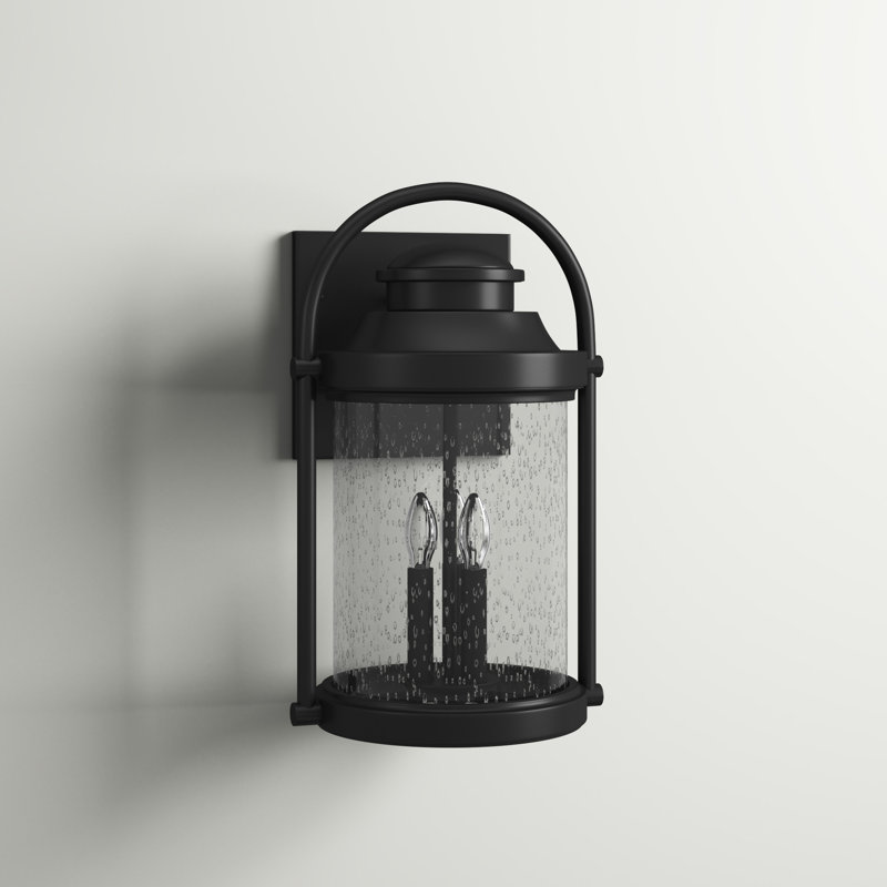 Perse Wall Light, Black, 19" H x 11.5" W x 10" D