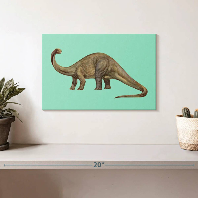 Brontosaurus Illustration, 8" H x 12" W
