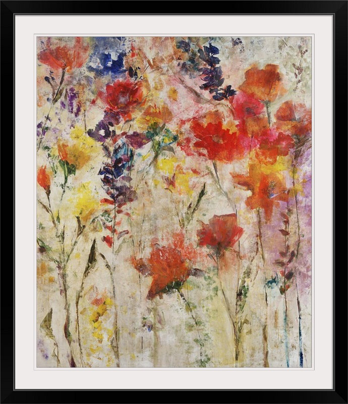 Guirlande En Papier Crêpe De Jodi Maas, 32" H x 28" lx 1" p, Noir encadré