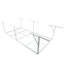 Support de rangement pour le garage en métal blanc 3X8pi, capacité de chargement de 600 lb, capacité de chargement réglable de 22 à 40 po pour le plancher transparent, capacité de charge maximale de 22 à 40 pouces
