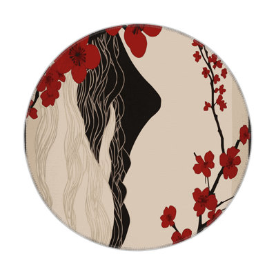 Azure Bloom Indoor And Outdoor Area Rug