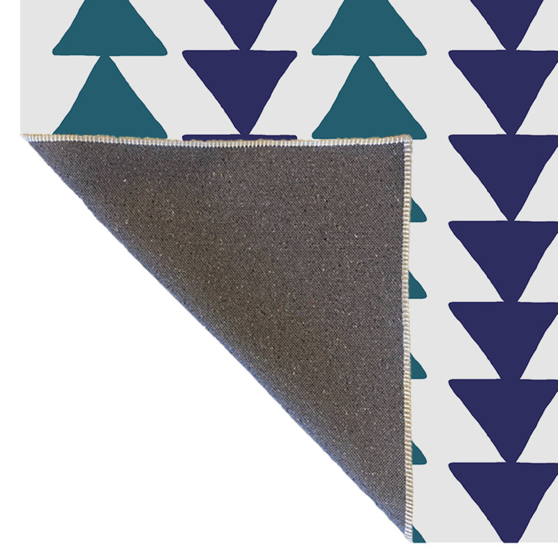 Tapis à motif géométrique à rayures verticales vert et mauve, Tapis de couloir 3 pi 9,81 po x 9 pi 10,11 po