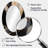 Gold And Black Marbled Euphoria II - Large Oval Wall Mirror On Metal-121295416