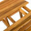 AUCUNE INSTALLATION REQUISE, PLATEAU EXTÉRIEUR EN BOIS D'ACACIA PLIABLE ET RÉGLABLE (FINITION Teck)