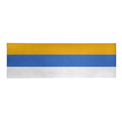 Tapis bleu/jaune