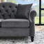 Velours gris 3 + 3: conception classique avec garniture cloutée pour toute combinaison de pièce - confort moderne. Cadre en bois massif. Coussins en mousse. Assise de 18 po de hauteur, 23 po de profondeur et 66 po de largeur. Coussins amovibles-120913708