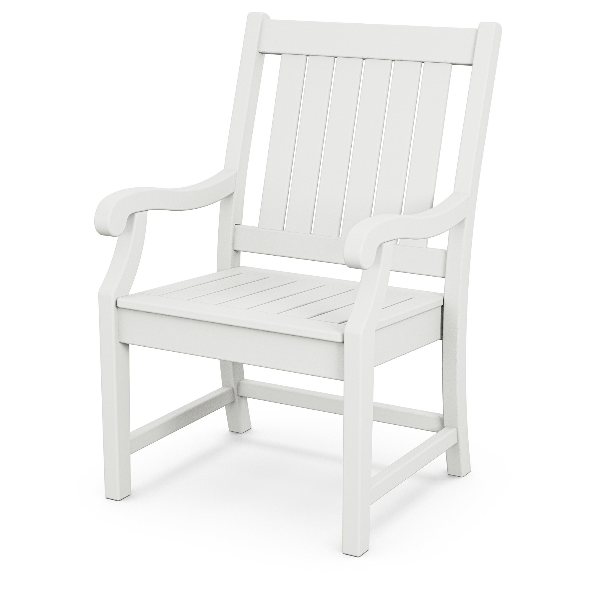 POLYWOOD x Birch Lane Verlyn Dining Arm Chair, White