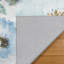 Tapis lavable à la machine HGTV Chubbuck, imprimé en flanelle de polyester doux avec envers antidérapant, bleu Jania 8 x 10-1475476928-1475476933