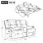 Fauteuil de cinéma inclinable manuel 2 places avec lumières DEL Sterling-1072385329
