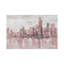 Misty Day In Manhattan Pink Gray by Silvia Vassileva - Wrapped Canvas Painting-241585555