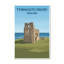 Tynemouth Priory, England - Romantic Coastal Ruins Travel Poster. Giclee Print on Wrapped Canvas. Wall Art, Home Decor - Religious & Cultural Sites, England 1 Piece Wrapped Canvas Wall Art-1309680193