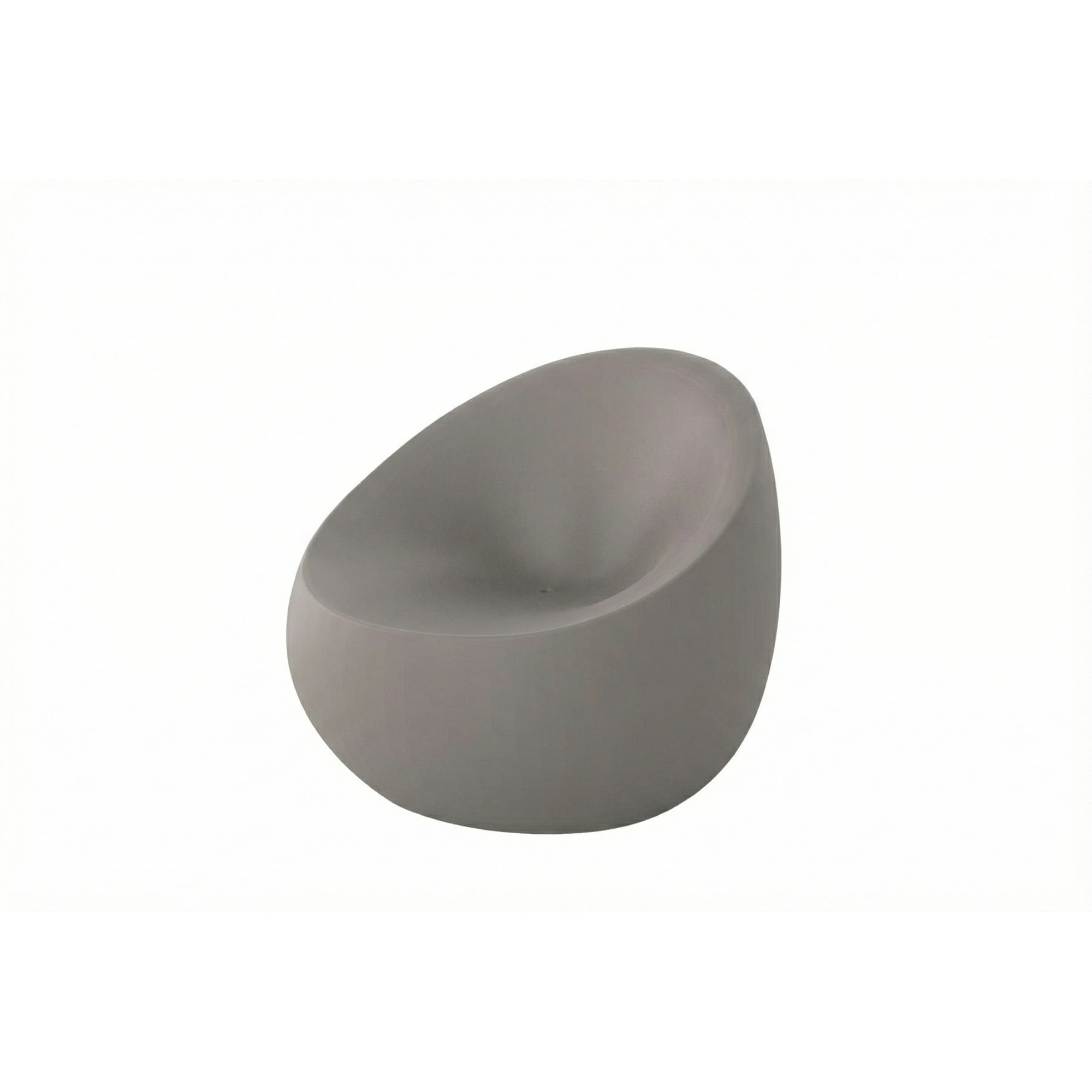 Plastic Outdoor Lounge Chair, Tortora