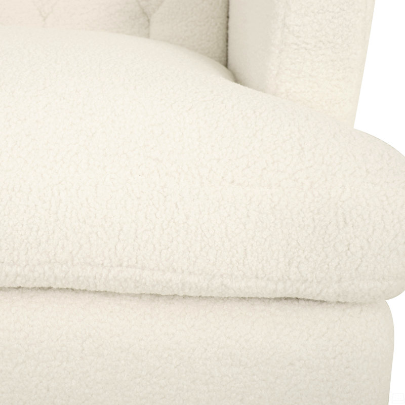Chaise d'appoint rembourrée et rembourrée