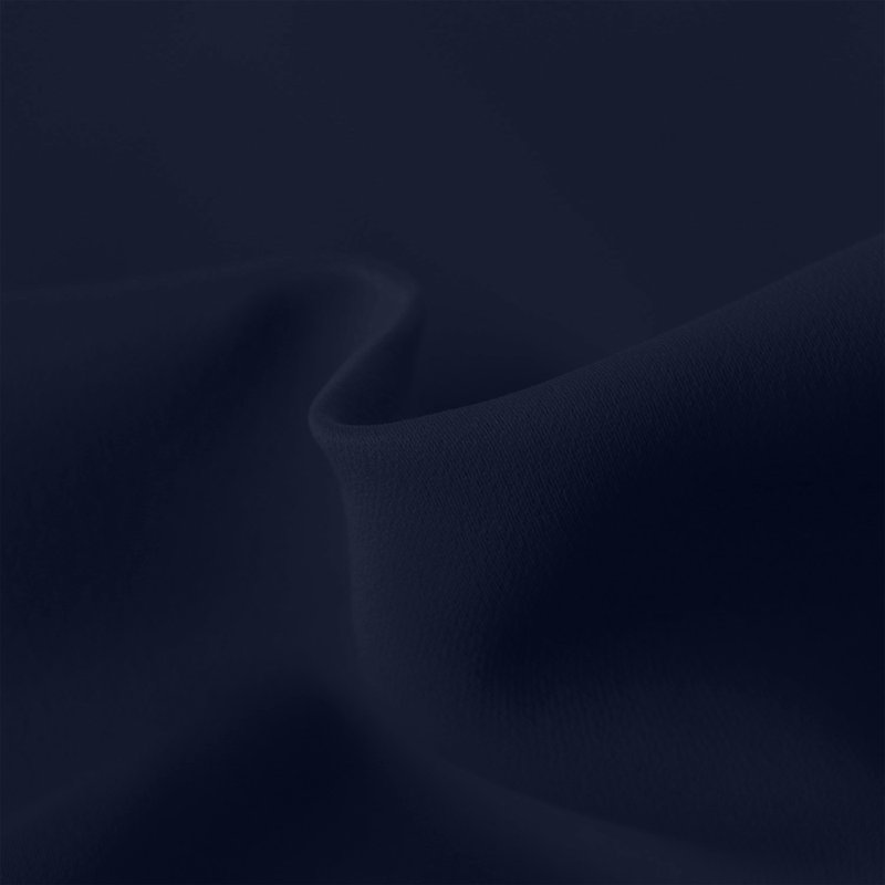100 % Polyester Blackout Eyelet Synthetic Room Darkening Thermal Curtain, 167cm Width x 183cm Drop, Navy