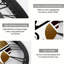 Horloge murale ronde en fer 10 po avec mouvement à quartz silencieux, chiffres romains, impression UV-1324408797