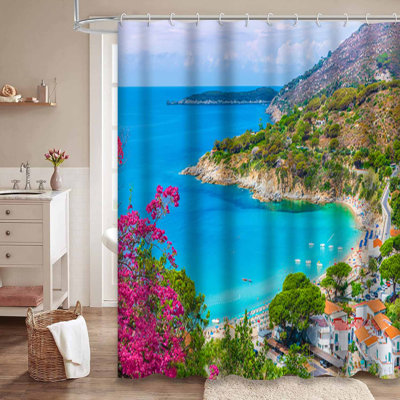 Beach Island Tuscany Italy Mediterranean Ocean Beautiful Beauty Blue with 12 Hooks