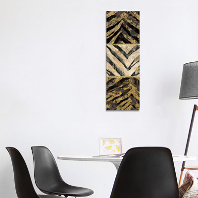 Zebra Squares I by Edward Selkirk - Wrapped Canvas Panoramic Painting
