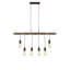 Arden 6-Light Kitchen Island Chandelier