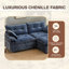 Canapé de 88,9 po de large avec repose-pieds, canapé modulaire Cloud, canapés modulaires pour le salon, revêtement capitonné en forme de nuage sans dossier, dossier capitonné et design moderne-1535532181