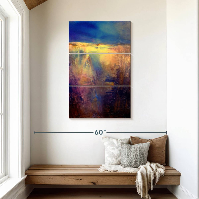 Avery Crossing Goldenes Land Vor Dunkelblauem Himmel, H 45 po x l 28 po
