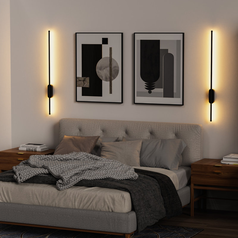 Ensemble de 2 lumières murales modernes à intensité variable