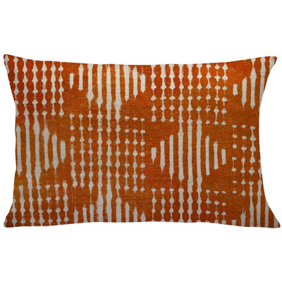 Geometric Linen Throw Pillow