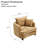 40.2" Chenille Removable Cover Soft Seat Sofa-2143072213