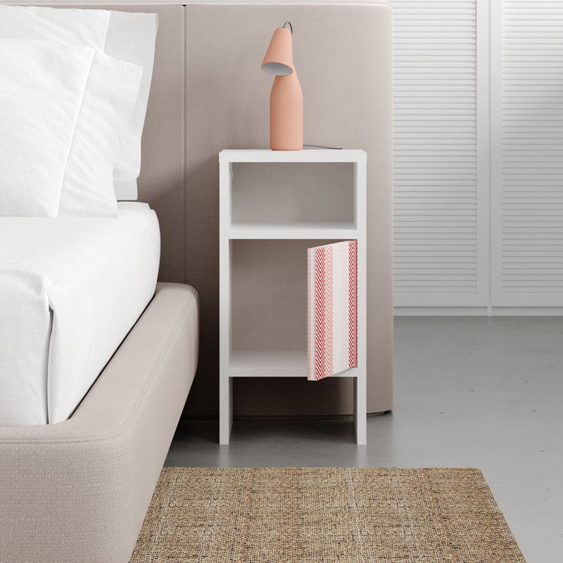 Eyvone 30cm W Manufactured Wood Bedside Table