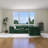 116.10'' Green Polyester L-Shaped Modular Sofa Bed-538628454